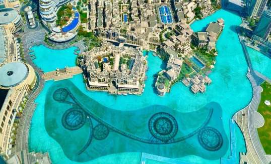 Fonteinen van Dubai Mall